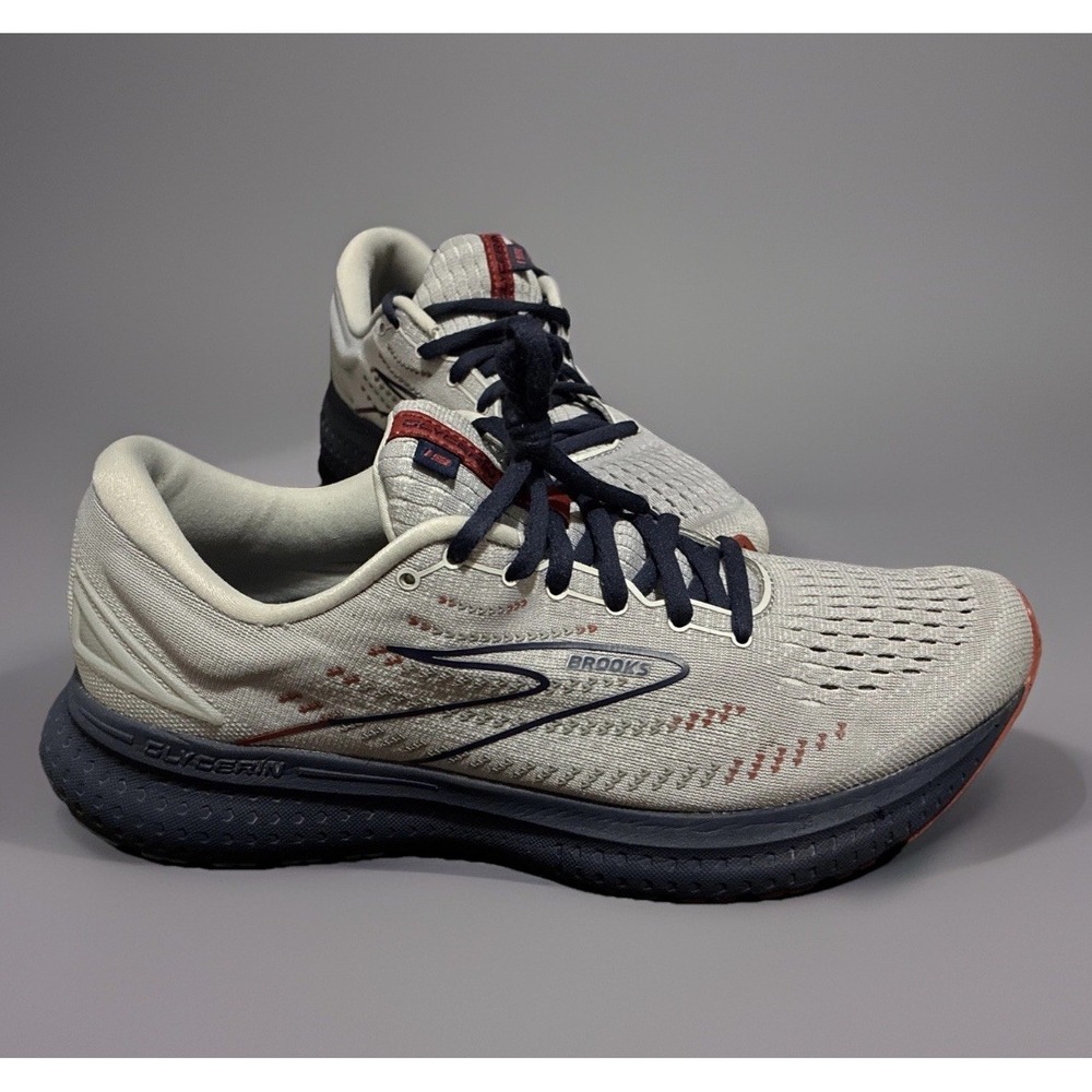 Brooks Glycerin 19 Mens Running Shoes Size 10.5 Grey Blue 110356-1D-002
